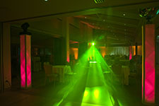 Special effect lighting wedding dj